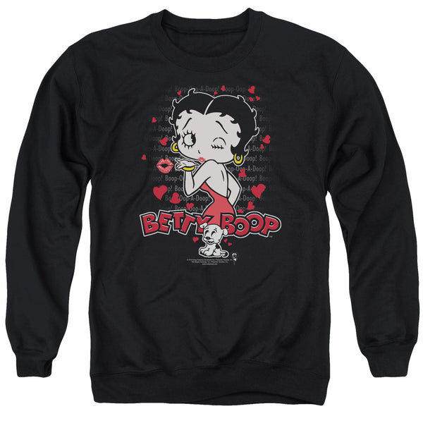 Betty Boop - Classic Kiss Adult Crewneck Sweatshirt