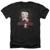 Betty Boop - Classic Kiss Adult Regular Fit Heather Short Sleeve