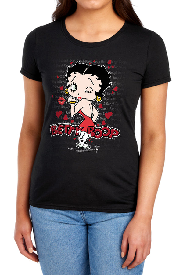 Betty Boop - Classic Kiss Women's Short Sleeve