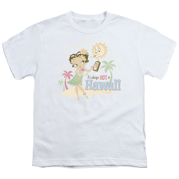 Betty Boop - Hot In Hawaii Youth Short Sleeve