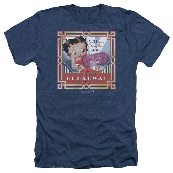 Betty Boop - On Broadway Adult Regular Fit Heather Short Sleeve
