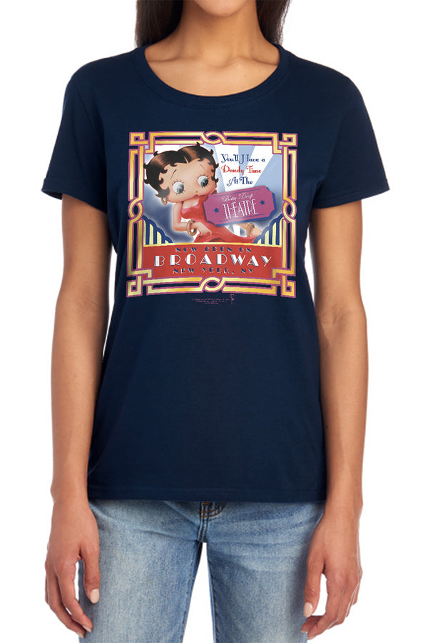 Betty Boop - On Broadway Women's Short Sleeve