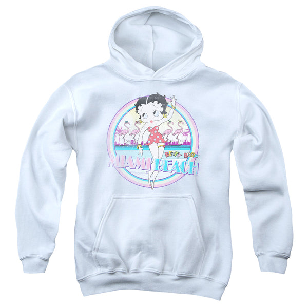 Betty Boop - Miami Beach Youth Hooded Sweatshirt