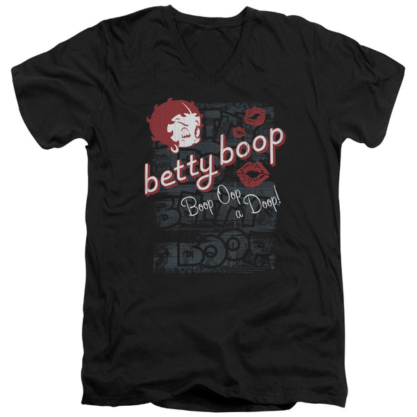Betty Boop - Boop Oop Adult Slim Fit V Neck Cotton