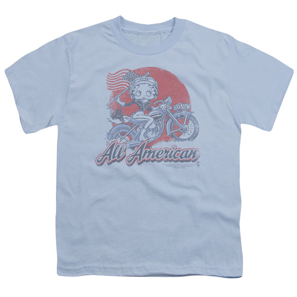 Betty Boop - All American Biker Youth Short Sleeve