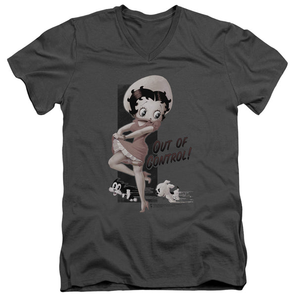 Betty Boop - Out Of Control Adult Slim Fit V Neck Cotton