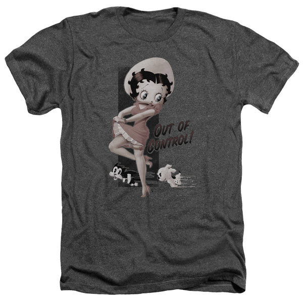 Betty Boop - Out Of Control Adult Regular Fit Heather Short Sleeve