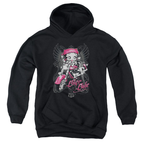 Betty Boop - Biker Babe Youth Hooded Sweatshirt