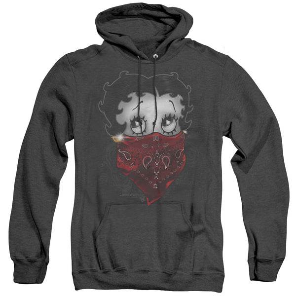Betty Boop - Bandana & Roses Adult Heather Hoodie