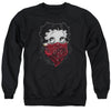 Betty Boop - Bandana & Roses Adult Crewneck Sweatshirt
