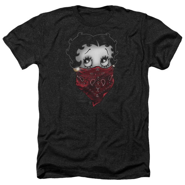 Betty Boop - Bandana & Roses Adult Regular Fit Heather Short Sleeve