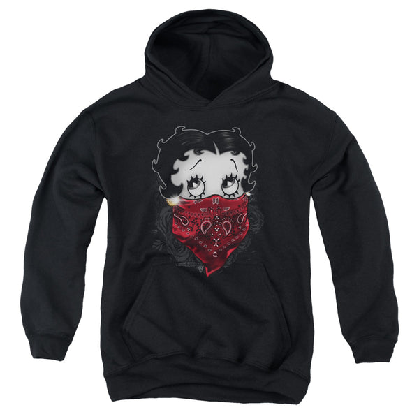 Betty Boop - Bandana & Roses Youth Hooded Sweatshirt
