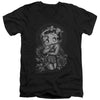Betty Boop - Fashion Roses Adult Slim Fit V Neck Cotton