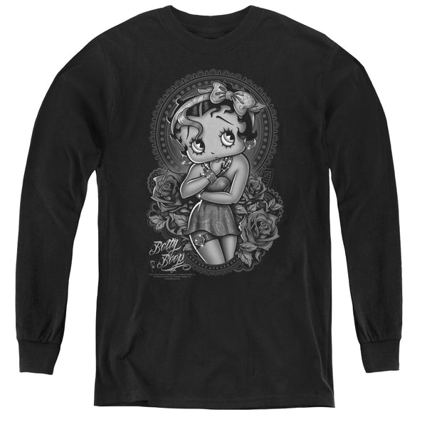 Betty Boop - Fashion Roses L - S Youth