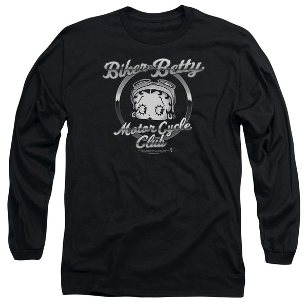 Betty Boop - Chromed Logo Adult Long Sleeve