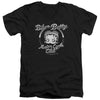 Betty Boop - Chromed Logo Adult Slim Fit V Neck Cotton