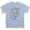 Betty Boop - Greetings From Paris Youth Short Sleeve