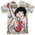 Betty Boop - Vintage Strips Adult Regular Fit Short Sleeve 100% Poly