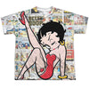 Betty Boop - Vintage Strips Youth Short Sleeve 100% Poly