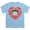 Betty Boop - Fan Club Heart Youth Short Sleeve