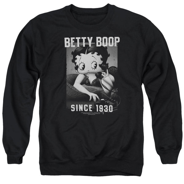 Betty Boop - On The Line Adult Crewneck Sweatshirt