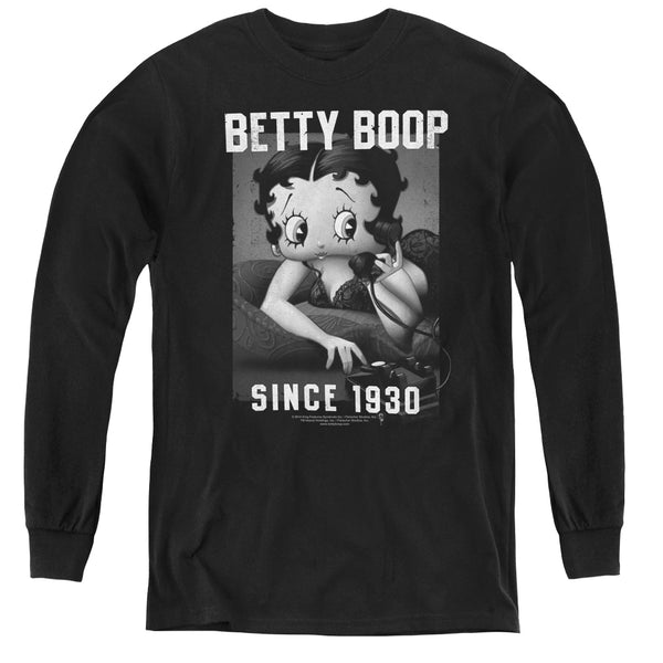 Betty Boop - On The Line L - S Youth