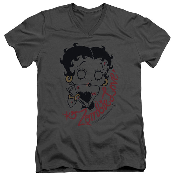 Betty Boop - Classic Zombie Adult Slim Fit V Neck Cotton
