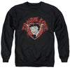 Betty Boop - Heart You Forever Adult Crewneck Sweatshirt