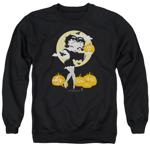 Betty Boop - Vamp Pumkins Adult Crewneck Sweatshirt