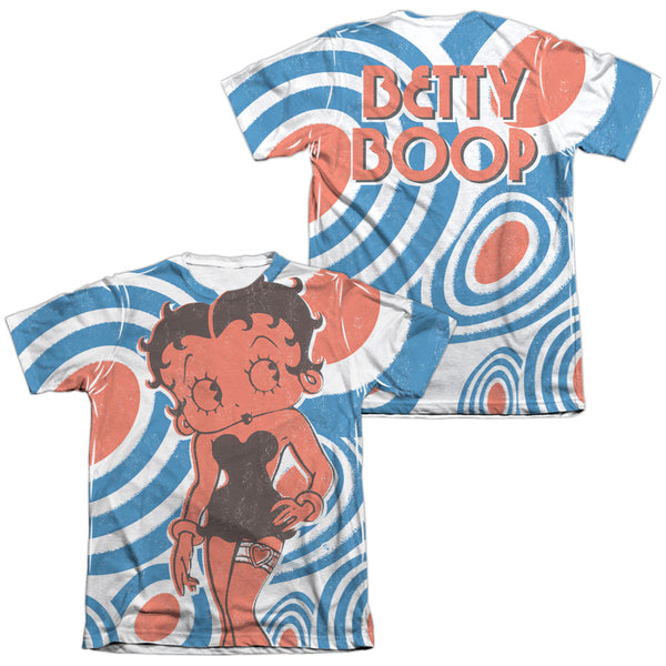 Betty Boop - Mod Rings (Front - Back Print) Adult Regular Fit Short Sleeve 65 - 35 Poly - Cotton