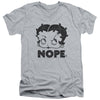 Betty Boop - Boop Nope Adult Slim Fit V Neck Cotton