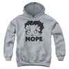 Betty Boop - Boop Nope Youth Hooded Sweatshirt
