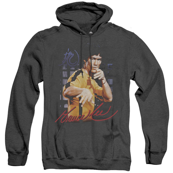 Bruce Lee - Yellow Jumpsuit Adult Heather Hoodie