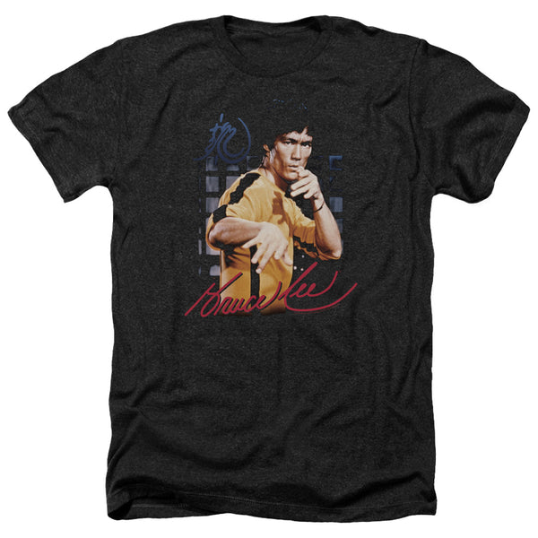Bruce Lee - Yellow Jumpsuit Adult Regular Fit Heather Short Sleeve