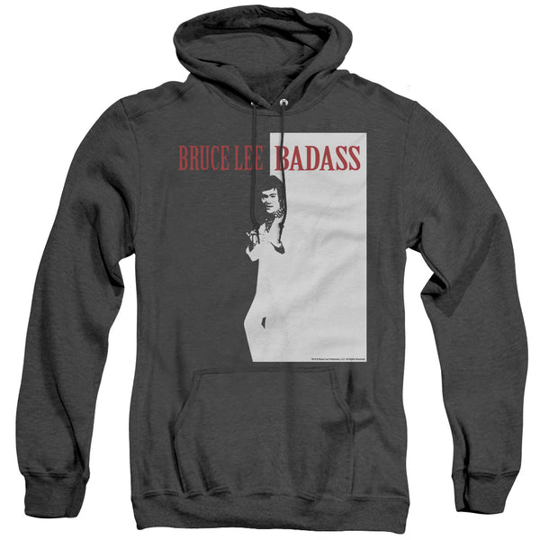 Bruce Lee - Badass Adult Heather Hoodie