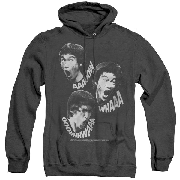 Bruce Lee - Sounds Of The Dragon Adult Heather Hoodie