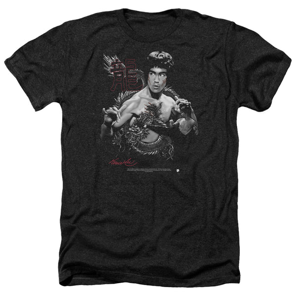 Bruce Lee - The Dragon Adult Regular Fit Heather Short Sleeve