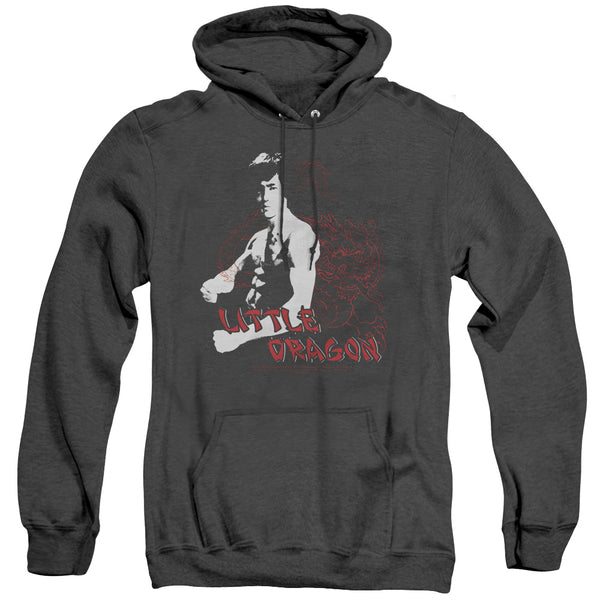 Bruce Lee - Little Dragon Adult Heather Hoodie