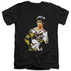 Bruce Lee - Body Of Action Adult Slim Fit V Neck Cotton