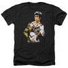 Bruce Lee - Body Of Action Adult Regular Fit Heather Short Sleeve