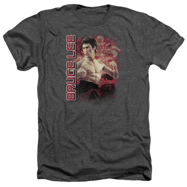 Bruce Lee - Fury Adult Regular Fit Heather Short Sleeve