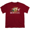 Bruce Lee - Tri Color Youth Short Sleeve