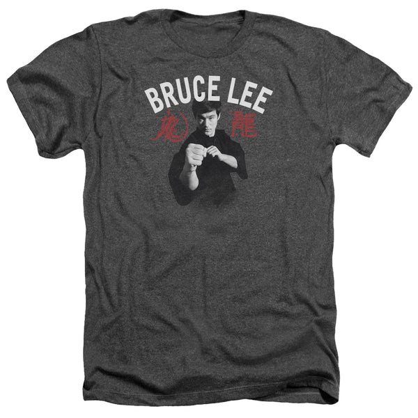 Bruce Lee - Ready Adult Regular Fit Heather Short Sleeve