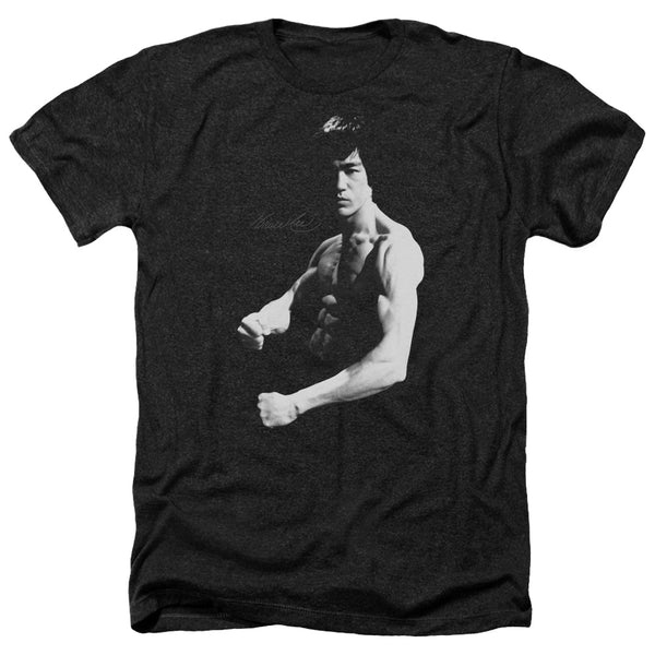 Bruce Lee - Stance Adult Regular Fit Heather Short Sleeve