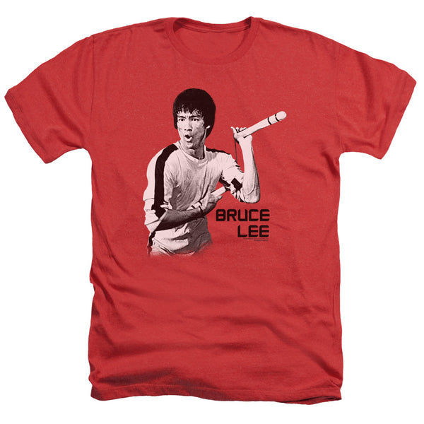 Bruce Lee - Nunchucks Adult Regular Fit Heather Short Sleeve