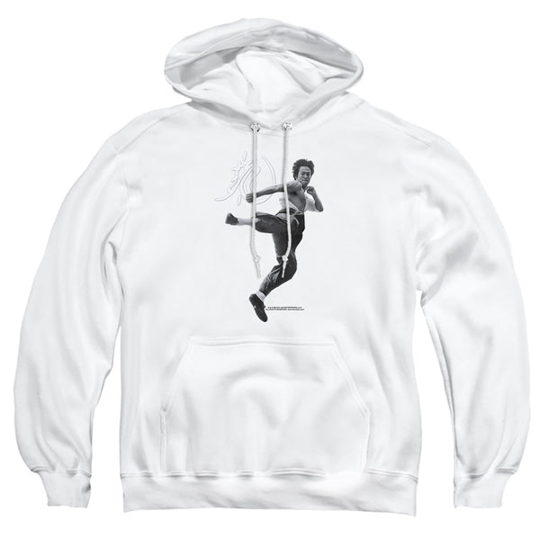 Bruce Lee - Flying Kick Adult Pullover Hoodie