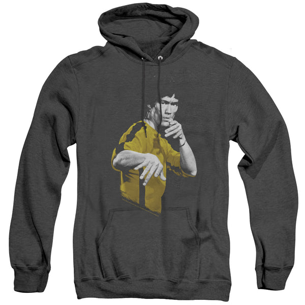 Bruce Lee - Suit Of Death Adult Heather Hoodie