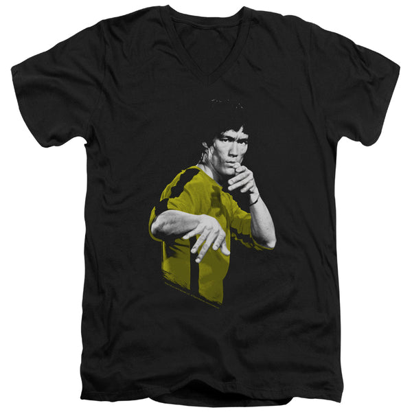 Bruce Lee - Suit Of Death Adult Slim Fit V Neck Cotton