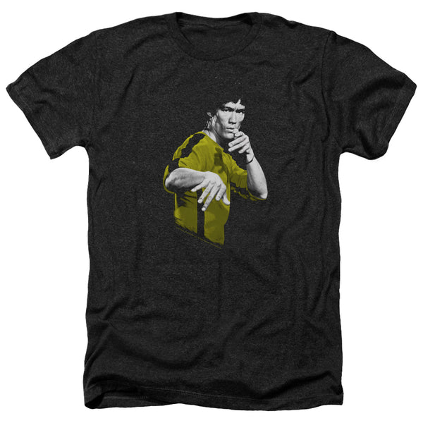 Bruce Lee - Suit Of Death Adult Regular Fit Heather Short Sleeve