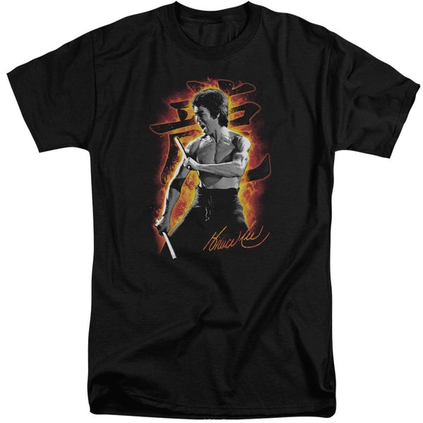 Bruce Lee - Dragon Fire Adult Tall Fit Short Sleeve